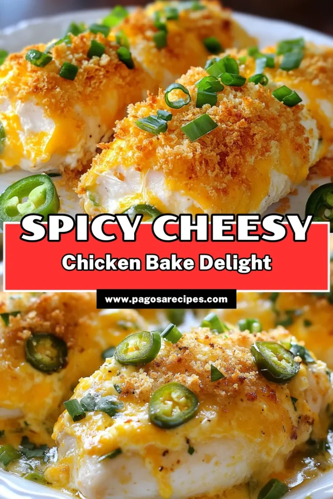 Indulge in the deliciousness of Jalapeño Popper Chicken Bake! This Cream Cheese Chicken Bake is loaded with flavor and perfect for a weeknight dinner. Stuffed with cheddar and jalapeños, these Baked Stuffed Chicken Breasts are sure to impress. Try this Spicy Chicken Bake Recipe for a crowd-pleasing dish! Don’t forget to save it for later! #JalapenoPopperChicken #CheddarJalapenoChicken #BakedStuffedChicken #SpicyChickenBakeRecipe