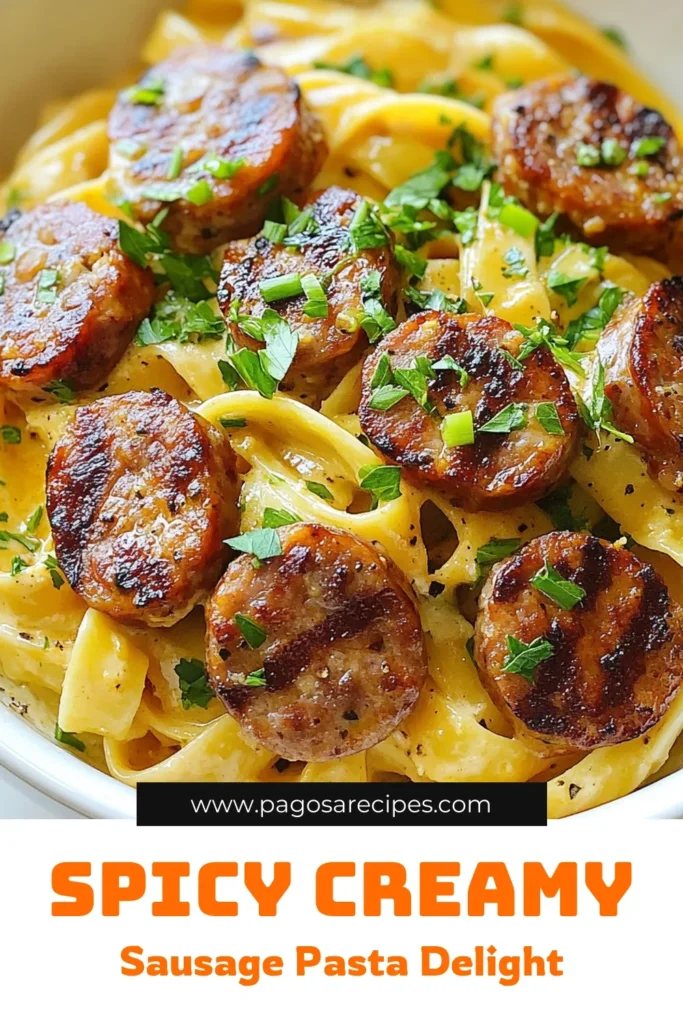 Indulge in this creamy Cajun sausage pasta that's perfect for any night of the week! This easy Cajun pasta features rich fettuccine tossed with flavorful andouille sausage, fresh veggies, and a delectable creamy sauce. Ideal for comfort food lovers and quick dinners, this creamy fettuccine recipe will impress everyone at your table. Try it today and elevate your weeknight meals! Save this delicious Cajun sausage pasta recipe for later. #CajunSausagePasta #ComfortFoodRecipes #EasyCajunPasta #AndouilleSausageDish