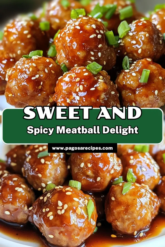 Indulge in these delicious Honey Sriracha Meatballs, a perfect blend of sweet and spicy that makes for easy meatball appetizers! This spicy meatball recipe features ground chicken meatballs coated in a honey sauce glaze that will impress your guests. With just 45 minutes of prep and cook time, you can serve this delightful dish for gatherings or family dinners. Try making these honey Sriracha meatballs for a flavorful treat! #HoneySrirachaMeatballs #EasyAppetizers #SpicyMeatballs #GroundChickenRecipes
