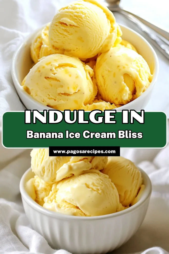 Indulge in this creamy banana dessert with our Three Ingredient Banana Ice Cream recipe! Made with just ripe bananas, coconut milk, and vanilla extract, this easy frozen banana treat is not only delicious but also a dairy-free banana recipe. It's perfect for a quick and healthy dessert. Try it today and experience the bliss of homemade banana ice cream! Save this creamy delight for later! #BananaIceCream #DairyFree #FrozenTreats #CoconutMilkIceCream