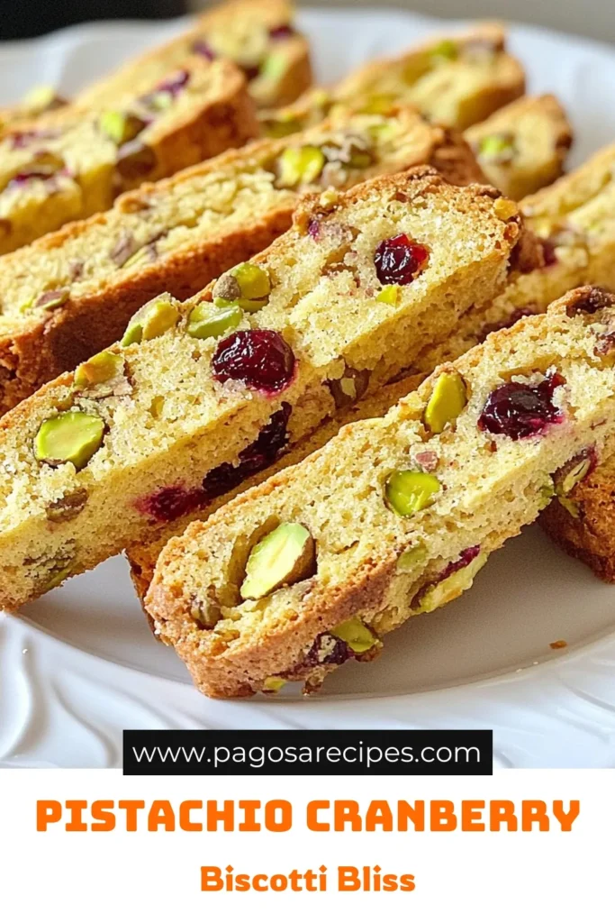 Discover this delightful pistachio cranberry biscotti recipe that combines nuts and dried fruit for a perfect crunch! This easy biscotti recipe yields homemade biscotti that’s perfect for snacking or gifting. With roasted pistachios and tart cranberries, these Italian biscotti cookies are irresistible. Try it today and elevate your baking game! Save this recipe for later. #PistachioCranberryBiscotti #BiscottiWithNuts #EasyBiscottiRecipe #ItalianBiscottiCookies