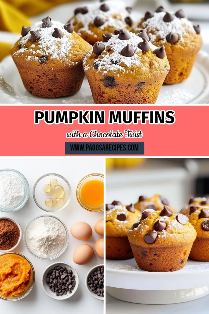 Fall is here, and it's the perfect time to bake these delicious chocolate chip pumpkin muffins! This easy pumpkin muffin recipe combines pumpkin puree and semi-sweet chocolate chips to create the ultimate treat that you'll love. Perfect for cozy mornings or Halloween gatherings, these pumpkin spice muffins are a must-try in your fall baking recipes. Get ready to indulge in these mouthwatering delights! Save this recipe for later! #ChocolateChipPumpkinMuffins #PumpkinSpiceMuffins #FallBaking #EasyPumpkinMuffinRecipe