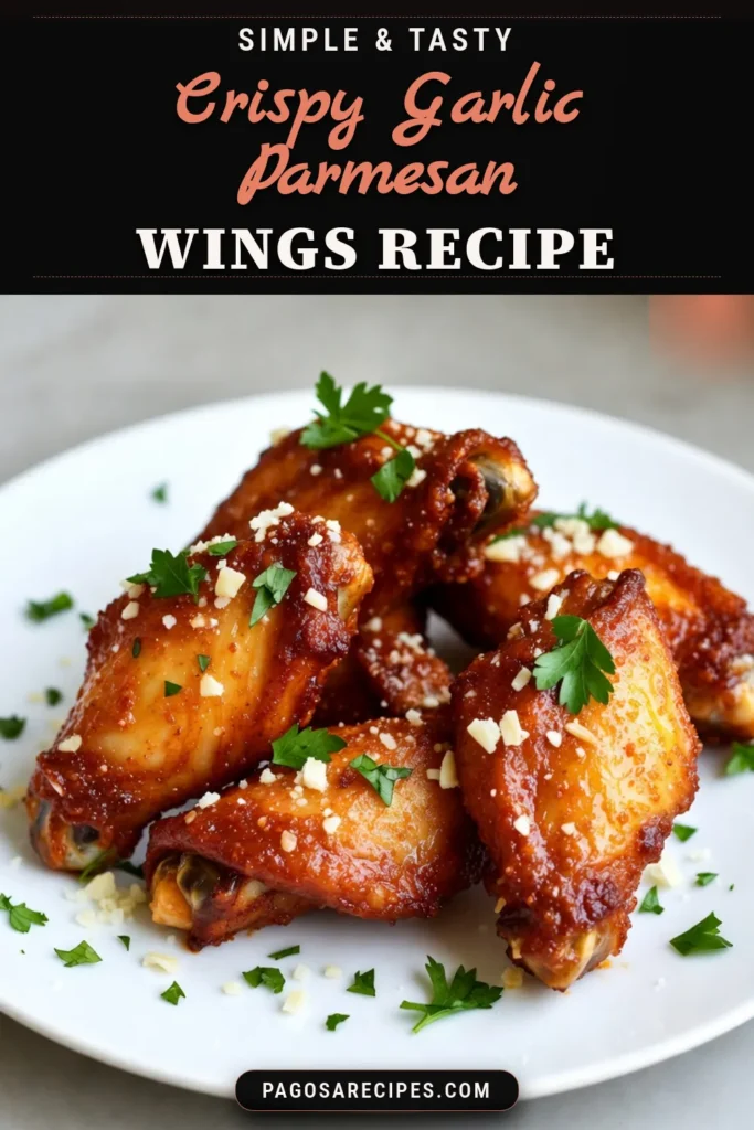 Savor the deliciousness of Garlic Parmesan Air Fryer Wings with this easy Air Fryer Chicken Wings Recipe! Perfectly crispy garlic wings tossed in parmesan make the ultimate easy air fryer appetizers. Impress your guests with these flavorful crispy garlic wings that are sure to be a hit at any gathering. Ready in just 40 minutes! Click to discover this irresistible recipe now. #AirFryerWings #CrispyGarlicWings #ParmesanChickenWings #EasyAirFryerAppetizers