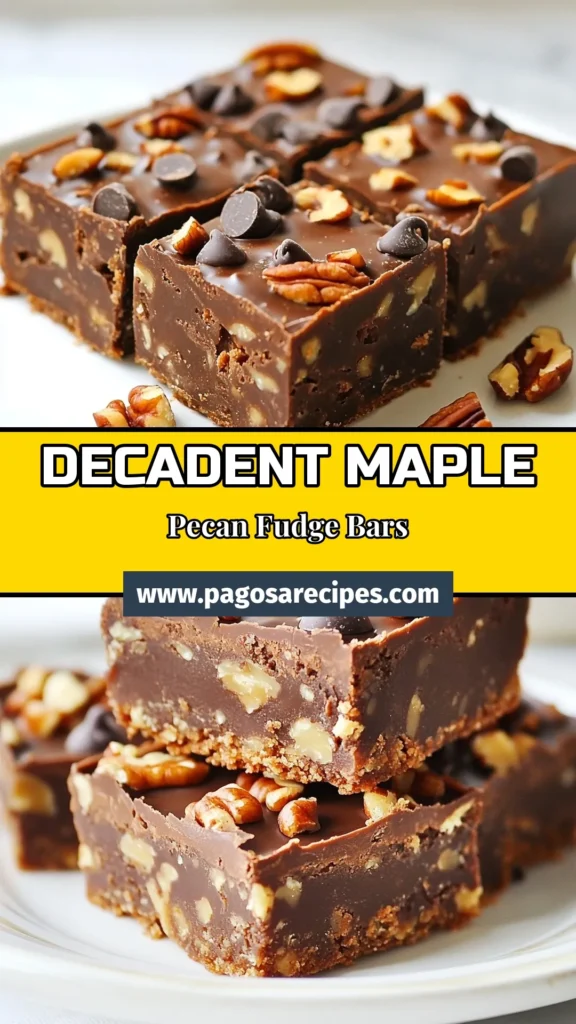Indulge in these delicious Maple Pecan Fudge Bars, a perfect blend of sweetness and crunch! These healthy dessert recipes are not only easy to make but also completely dairy-free, making them ideal for everyone. With rich almond butter and wholesome ingredients, these no-bake fudge bars are guilt-free treats you'll love. Try this delightful almond butter dessert today and enjoy a wholesome snack! Save this recipe for later! #HealthyDessertRecipes #MaplePecanFudgeBars #DairyFreeFudge #NoBakeFudgeBars