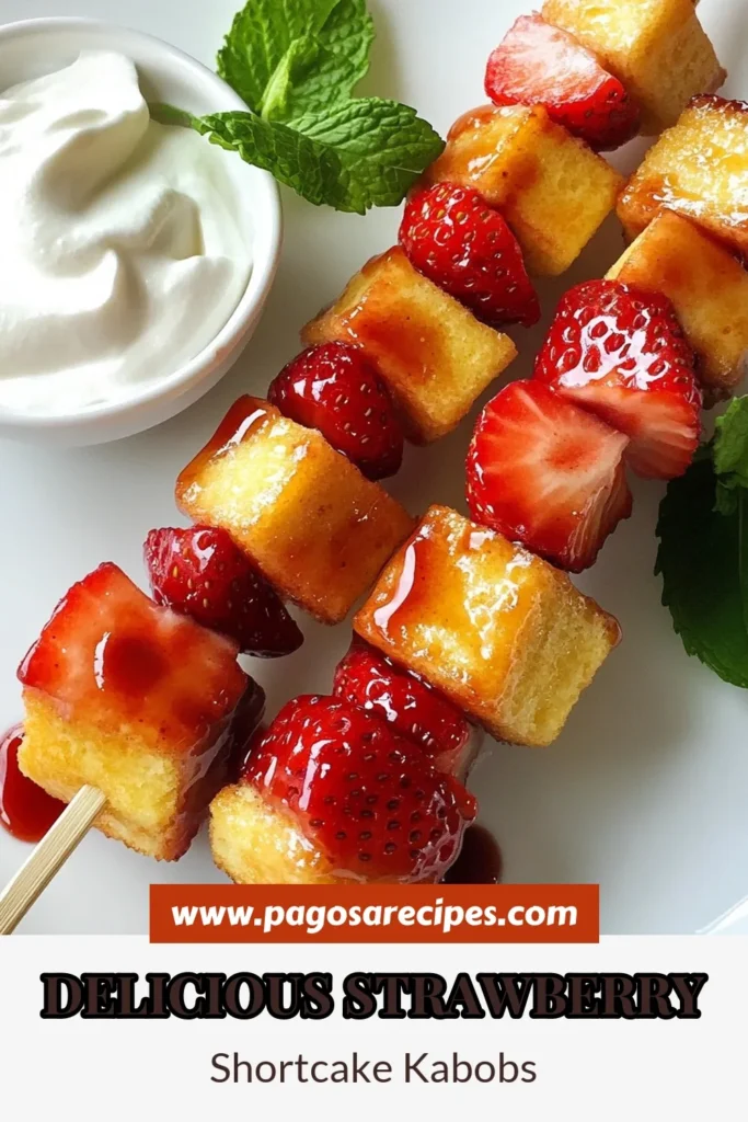 Indulge in these delightful strawberry shortcake kabobs, the perfect easy dessert recipe for your summer gatherings! With juicy strawberries, fluffy pound cake, and whipped cream, these kabob recipes offer a fun twist on your favorite summer fruit desserts. Ready in just 15 minutes, they're sure to impress. Don't miss out—try this delicious treat today and elevate your dessert game! #StrawberryShortcakeKabobs #EasyDessertRecipes #SummerFruitDesserts #KabobRecipes