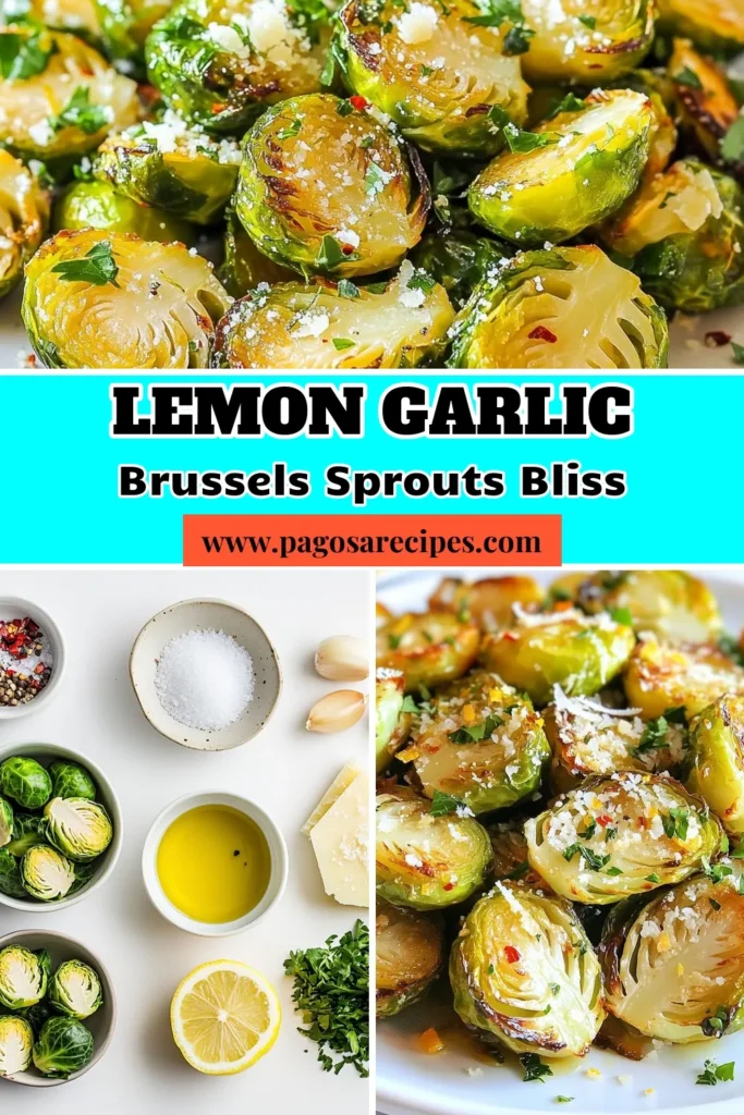 Discover the deliciously simple Lemon Garlic Brussels Sprouts that are perfect for any occasion. This roasted Brussels sprouts recipe is an easy vegetable side dish that brings out the natural sweetness of the sprouts, enhanced by zesty lemon and aromatic garlic. Top it off with grated Parmesan for a healthy Brussels sprouts dish that everyone will love. Try this recipe today and enjoy a burst of flavor! #BrusselsSprouts #HealthyRecipes #VegetableSideDish #EasyRecipes