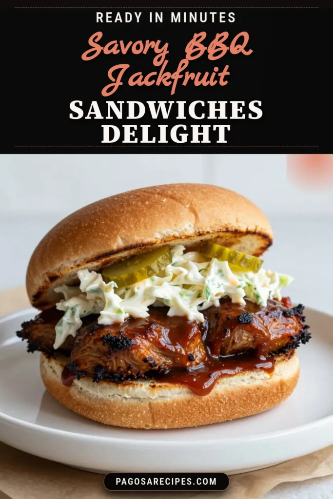 Savor the deliciousness of BBQ Jackfruit Sandwiches with this easy recipe perfect for your next meal. These vegan BBQ recipes are not only mouth-watering but also a great option for plant-based BBQ meals. With jackfruit recipes like this, you can create easy vegetarian sandwiches that will impress everyone. Grab your buns and give these BBQ jackfruit sandwiches a try! Save this recipe for later! #BBQJackfruit #VeganBBQ #PlantBasedMeals #JackfruitRecipes