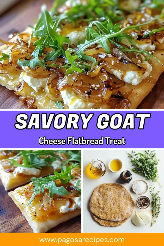 Discover a delightful Goat Cheese Flatbread topped with a scrumptious Caramelized Onion recipe that’s sure to impress. This easy appetizer recipe features a whole wheat flatbread base slathered with creamy goat cheese, savory caramelized onions, and a drizzle of balsamic vinegar. Perfect for gatherings or a cozy night in. Try this tasty dish today and elevate your appetizer game! Save for later! #GoatCheeseFlatbread #CaramelizedOnionRecipe #WholeWheatFlatbread #EasyAppetizerRecipes