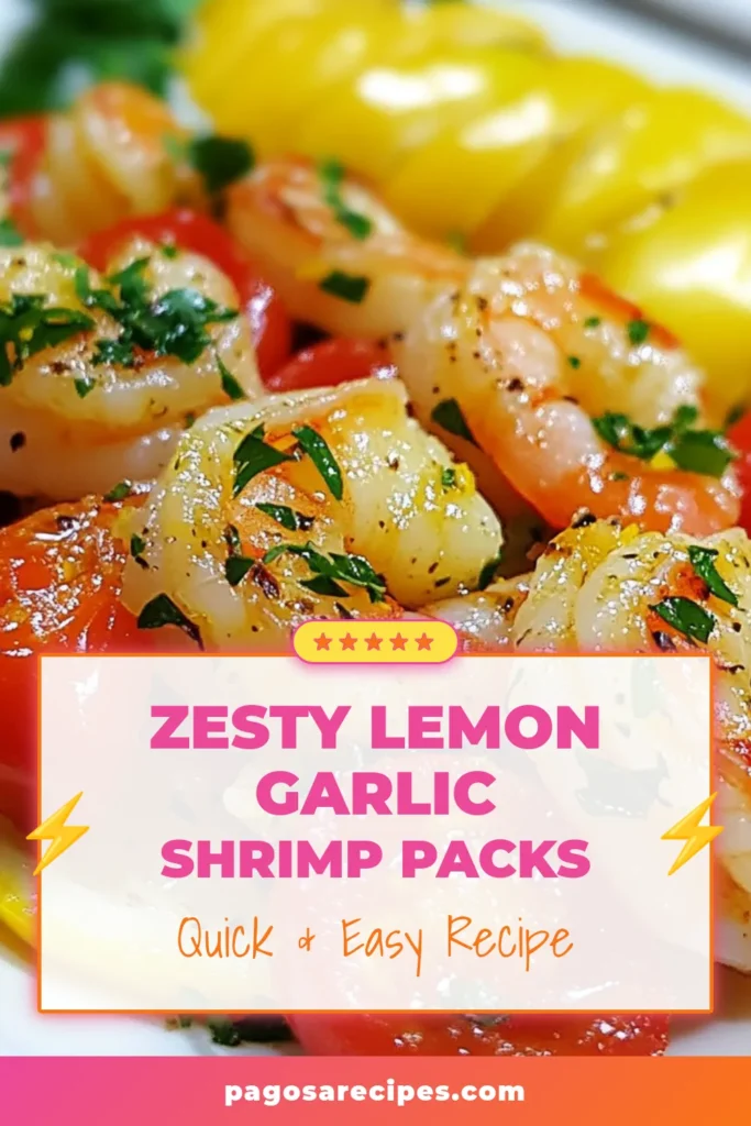 Discover an easy shrimp dinner with this mouthwatering lemon garlic shrimp recipe! These shrimp foil packs combine juicy shrimp, zesty lemon, and vibrant vegetables for a flavorful meal. Perfect for grilling or baking, these grilled shrimp foil packets are not only quick to prepare but also pack a delicious punch. Try this lemon shrimp with vegetables for your next family meal. Save this recipe for effortless cooking! #ShrimpFoilPacks #EasyShrimpDinner #LemonGarlicShrimp #GrilledShrimp